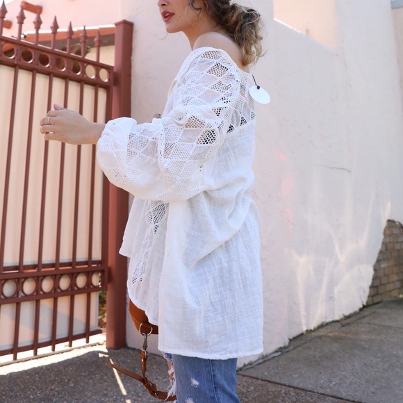 Gauzy white tunic - Picture 5 of 6